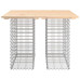 Bancă De Grădină, Design Gabion, 100X102X72Cm, Lemn Masiv Pin