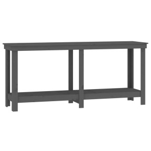 Banc De Lucru, Gri, 180X50X80 Cm, Lemn Masiv Pin