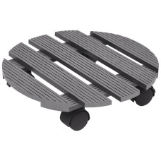 Cărucioare Pentru Plante, 4 Buc., Gri, Ø30X7,5 Cm, Wpc