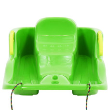 Sanie Cu Frâne, Verde, 87X40X18 Cm, Polipropilenă
