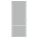 Ușă De Interior, 83X201,5 Cm, Alb, Sticlă Mată Și Aluminiu