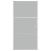 Ușă De Interior, 102,5X201,5 Cm, Alb, Sticlă Mată Și Aluminiu