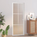 Ușă De Interior, 76X201,5 Cm, Alb, Sticlă Mată Și Aluminiu