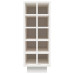 Dulap De Vinuri, Alb, 23X34X61 Cm, Lemn Masiv De Pin