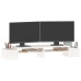 Suport Pentru Monitor, Alb, 100X27,5X15 Cm, Lemn Masiv Pin