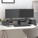 Suport Pentru Monitor, Gri, 100X27,5X15 Cm, Lemn Masiv Pin