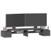 Suport Pentru Monitor, Gri, 100X27,5X15 Cm, Lemn Masiv Pin