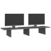 Suport Pentru Monitor, Gri, 100X27X15 Cm, Lemn Masiv Pin