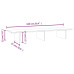 Suport Pentru Monitor, Gri, 100X27X15 Cm, Lemn Masiv Pin
