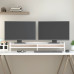 Suport Pentru Monitor, Alb, 100X24X16 Cm, Lemn Masiv Pin