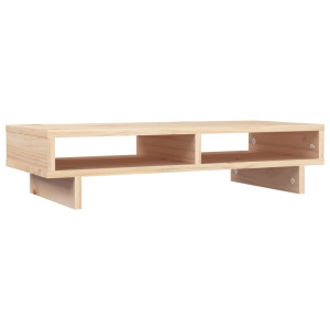 Suport Pentru Monitor, 60X27X14 Cm, Lemn Masiv De Pin
