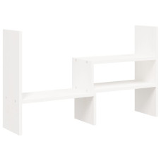 Suport Pentru Monitor, Alb, (39-72)X17X43 Cm, Lemn Masiv Pin