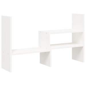 Suport Pentru Monitor, Alb, (39-72)X17X43 Cm, Lemn Masiv Pin