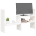 Suport Pentru Monitor, Alb, (39-72)X17X43 Cm, Lemn Masiv Pin