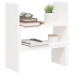 Suport Pentru Monitor, Alb, (39-72)X17X43 Cm, Lemn Masiv Pin