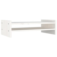 Suport Pentru Monitor, Alb, 50X27X15 Cm, Lemn Masiv Pin