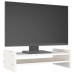 Suport Pentru Monitor, Alb, 50X27X15 Cm, Lemn Masiv Pin