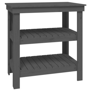 Banc De Lucru, Gri, 78,5X50X80 Cm, Lemn Masiv Pin