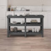 Banc De Lucru, Gri, 142,5X50X80 Cm, Lemn Masiv Pin