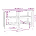 Banc De Lucru, Gri, 142,5X50X80 Cm, Lemn Masiv Pin
