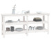 Banc De Lucru, Alb, 181X50X80 Cm, Lemn Masiv Pin