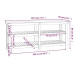 Banc De Lucru, Alb, 181X50X80 Cm, Lemn Masiv Pin