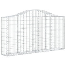 Coș Gabion Arcuit 200X30X100/120 Cm Fier Galvanizat