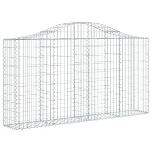 Coș Gabion Arcuit 200X30X100/120 Cm Fier Galvanizat
