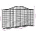 Coș Gabion Arcuit 200X30X100/120 Cm Fier Galvanizat