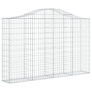Coș Gabion Arcuit 200X30X120/140 Cm Fier Galvanizat