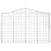 Coș Gabion Arcuit 200X30X120/140 Cm Fier Galvanizat