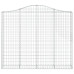Coș Gabion Arcuit 200X30X160/180 Cm Fier Galvanizat
