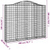 Coș Gabion Arcuit 200X30X160/180 Cm Fier Galvanizat