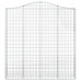 Coș Gabion Arcuit 200X30X200/220 Cm Fier Galvanizat