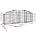 Coș Gabion Arcuit 200X30X60/80 Cm Fier Galvanizat