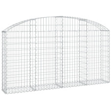 Coș Gabion Arcuit 200X30X100/120 Cm Fier Galvanizat