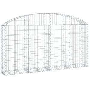 Coș Gabion Arcuit 200X30X100/120 Cm Fier Galvanizat