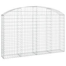 Coș Gabion Arcuit 200X30X120/140 Cm Fier Galvanizat