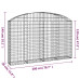 Coș Gabion Arcuit 200X30X120/140 Cm Fier Galvanizat