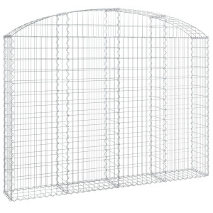 Coș Gabion Arcuit 200X30X140/160 Cm Fier Galvanizat