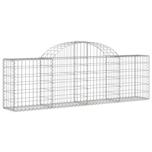 Coș Gabion Arcuit 200X30X60/80 Cm Fier Galvanizat