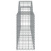 Coș Gabion Arcuit 200X30X60/80 Cm Fier Galvanizat
