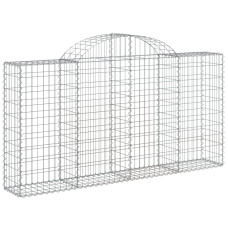 Coș Gabion Arcuit 200X30X100/120 Cm Fier Galvanizat