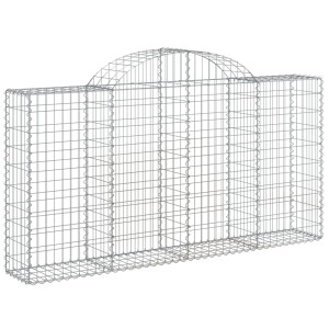 Coș Gabion Arcuit 200X30X100/120 Cm Fier Galvanizat