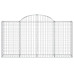Coș Gabion Arcuit 200X30X100/120 Cm Fier Galvanizat