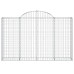 Coș Gabion Arcuit 200X30X120/140 Cm Fier Galvanizat