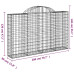Coș Gabion Arcuit 200X30X120/140 Cm Fier Galvanizat