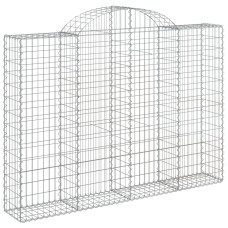 Coș Gabion Arcuit 200X30X140/160 Cm Fier Galvanizat