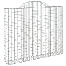 Coș Gabion Arcuit 200X30X160/180 Cm Fier Galvanizat