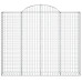 Coș Gabion Arcuit 200X30X160/180 Cm Fier Galvanizat